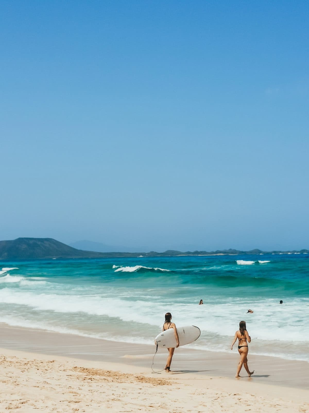 Surfers at Grandes Playas